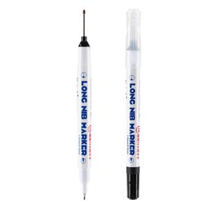 1ml Stylos de marquage à trous profonds à tête longue Stylo de marquage long Nib Pr Marqueurs de construction professionnels Styles de marquage scriber Double tête par homme Stylot de marquage pour menuiseries métalliques