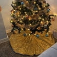 thumbnail image 4 of Sequined Christmas Tree Skirt  24-Inch Sequined Double-Layer Tree Cushion Christmas Tree Decoration  Double-Layer  Easy-To-Wear Christmas Tree Skirt, 4 of 6