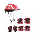 thumbnail image 3 of Siruishop Ensemble de Casque de Vélo pour Enfants Portable pour Planche à Roulettes Sports de Plein Air Patinage à Roues Alignées Rouge, 3 of 8