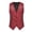 Red, variant on Mens Suit Vests, Men's Solid Color Casual Thin-Style Single-Breasted Suit Waistcoat, Slim-Fit Sleeveless Vest, Mens Formal Vests