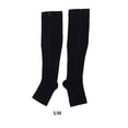 thumbnail image 4 of Baohd Wide Application Elastic Zipper Socks For Moisture-wicking Support Zippered Compression Socks black S/M 1Set, 4 of 6