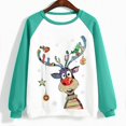 thumbnail image 4 of 2023 Chandail en Molleton de Noël pour Femmes en Solde Col Rond Mode Décontractée Manches Longues Imprimé de Noël, 4 of 4