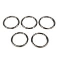 thumbnail image 2 of DYNWAVECA 10x5 Pièces en Alliage de Zinc Boucles à Ressort Rond Mousqueton Porte-Clés Clip Noir 38mm, 2 of 8