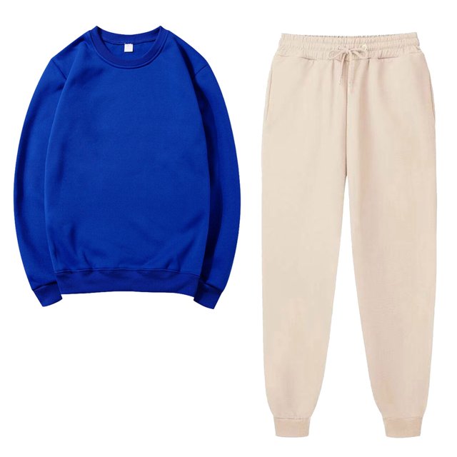 Besolor Ensembles 2 Pcs pour Femmes Survêtements Décontractés Chandail à Col Rond et Pantalon de Jogging Ensembles d'Entraînement Survêtements