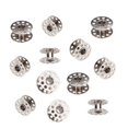 thumbnail image 1 of 10pcs Metal Rotary Bobbins for Household Sewing Machine Silver, 1 of 6