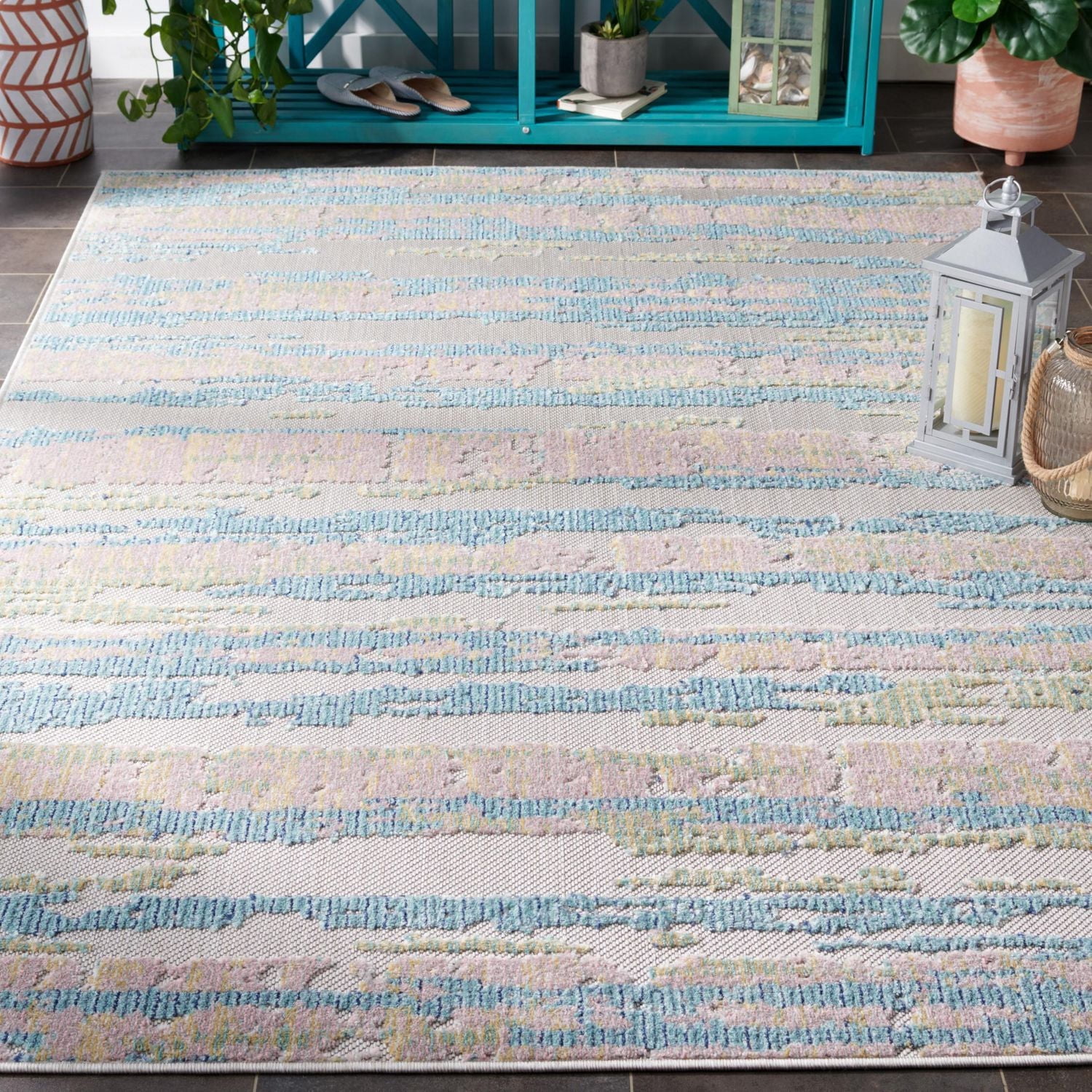 SAFAVIEH Cabana Gaila Abstract Indoor/Outdoor Area Rug