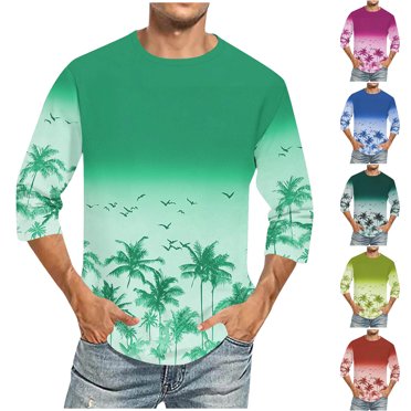 Fengqque Men's Casual Fashion Slim Fit 3/4 Sleeve Action Sports Athletic Baseball Jerseys T Shirts Yellow XL(XL)