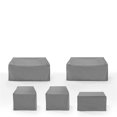 thumbnail image 2 of Crosley Furniture Covers 5-Piece Vinyl Outdoor Sectional Cover Set in Gray, 2 of 10