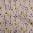 thumbnail image 1 of oneOone Tissu Flex Coton Brun Fauve Floral Rétro Projets de Couture Tissu Imprimé au Mètre 40 Pouces de Large, 1 of 5
