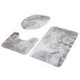 thumbnail image 5 of Coofit 3PCS Bath Rug Set Vintage Print Decorative Non-slip Toilet Rug Toilet Lid Cover, 5 of 5