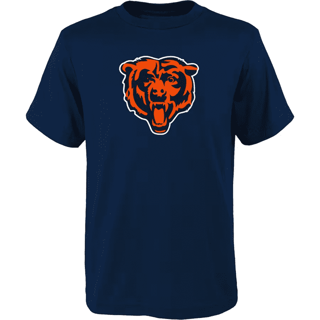 T-shirt à Manches Courtes avec Logo Principal des Chicago Bears de la NFL pour Jeunes