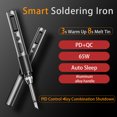 thumbnail image 2 of Yeacher Intelligent Electric Soldering Iron Portable Soldering Station OLED Display Welding Pen with Temperature Adjustment Function, 2 of 8