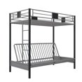 thumbnail image 2 of Silver Screen Twin/Futon Metal Bunk Bed, 2 of 8