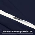 thumbnail image 4 of Unique Bargains 1800 Microfiber Zippered Pillowcases 2pcs, 4 of 10