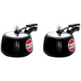 thumbnail image 1 of Contura Black Aluminium Pressure Cooker 3 Liters Pack Of 2, Hard Anodized Inner Lid Cooker, Handi Cooker (CB30) | For 3 Or 4 Persons, 1 of 4