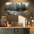 thumbnail image 1 of Mountain River Panorama - Landscape Canvas Art Print, 1 of 3