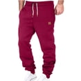 thumbnail image 2 of LIBRCLO Mens Sweatpants with Pockets - Sweat Pants Joggers & Sweatpants Men, Red 4XL, 2 of 6