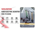 thumbnail image 4 of WEELMOTION Ranger Foldable Electric Scooter for Kids, 150W Motor, Lightweight Aluminum Frame, Dual Brakes, Big LED Display, Head & Bar Lights, Multicolor Pedal Lights, UL2272 Certified –Green, 4 of 13