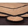 thumbnail image 4 of Indian Handmade Braided Natural Jute With Black Color Jute Design Area Rugs , Scalloped Rugs , Home Décor Natural Jute Rugs & Carpet Size , 2 x 4 Feet ( 60 cm x 120 cm ) Rectangle, 4 of 5