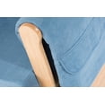 thumbnail image 5 of Foundations SafeRocker Standard Glider Nursery Rocking Chair, Wood Base, Storage Pockets, Blue, 5 of 5
