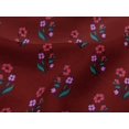thumbnail image 4 of oneOone Viscose Jersey Fabric Leaves & Floral Block Printed Fabric 1 Yard 60 Inch Wide, 4 of 4