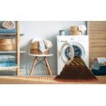 thumbnail image 2 of Ahgly Company Tapis d'Intérieur Lavable en Machine Carré Acajou Brun, 3 Pieds Carré, 2 of 7