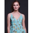 thumbnail image 5 of Bimba Robe Longue Chic Imprimée pour Femmes Feuilles Bohème Été Maxi Tenue de Plage-Xx-Grand, 5 of 5