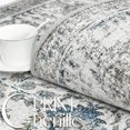 thumbnail image 2 of RUGKING Traditional Area Rug 5x7 Blue Multi Flodable Floral Print Distressed Non Slip Indoor Rug for Living Room Bathroom Kitchen Bedroom, 2 of 6