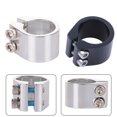 thumbnail image 3 of Bicycle Components Seatpost Clamp Double Layer Double Bolt Replacement Accessories Seatpost 31 8mm For Bike Scooter black, 3 of 6