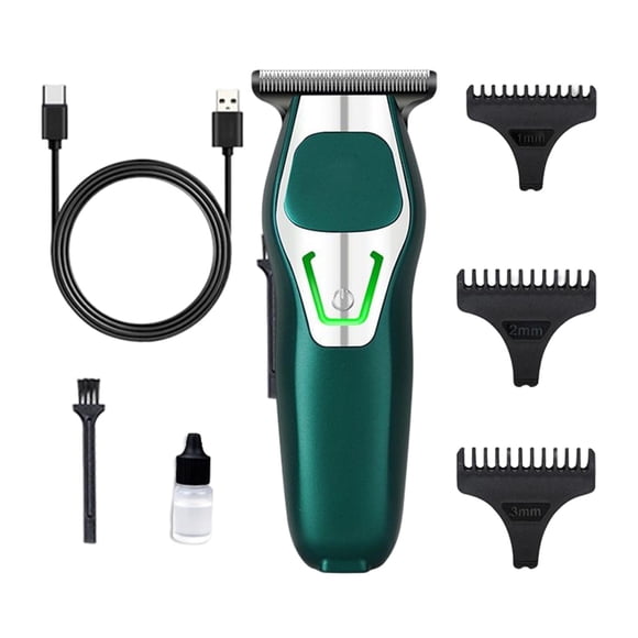 Tondeuse pour Hommes à Écart Zéro Tondeuse à Barbe Soins avec Sabots Limiteurs Coupe de Cheveux Vert