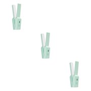 Wweixi Stylish Hair Straightener and Curler Ceramic 2 in 1 for Short Hair Green Effortlessly Waves Style A 3Set