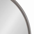 thumbnail image 3 of Kate and Laurel Caskill Framed Wall Mirror, 30 Inch Diameter, Charcoal Gray, Modern Circular Mirror for Wall Decor, 3 of 6