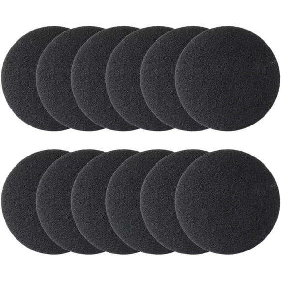 Filtres Ronds de Remplacement au Charbon de Bois, Filtre au Charbon pour Bac à Compost de Cuisine et Seau de Comptoir, Recharges de Remplacement au Charbon Activé Absorbant les Odeurs pour la Plupart des Bacs à Compost Domestiques, Noir