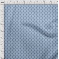 thumbnail image 4 of oneOone Velvet Sky Blue Fabric Running Stitch Sewing Material Print Fabric By The Yard 58 Inch Wide, 4 of 4