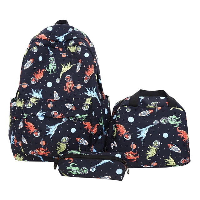 Children's Backpack Set 3-Piece With Pencil Case And Lunch Bag For Grades 1-3 900D Polyester Material With Laptop Compartment