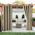 thumbnail image 5 of VogueV Rideau de Patio Extérieur Imperméable 52x54 Pouces - Rideaux Occultants Isolés Thermiquement pour Cuisine/salon Brun, 5 of 5