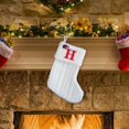thumbnail image 2 of XZNGL White Christmas Tree Socks Letter Decorations Knitted Holiday Stockings for Mantel Staircase Tree Display and Festive Home Decoration, 2 of 5