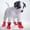 A, variant on Dog Cat Boots Pet Shoes Protective Footwear for Indoor Outdoor Walking with Non- Sole Design 4PCS
