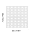 thumbnail image 3 of CaiYueKe Pegboard Wall Organizer, Plastic Storage Shelf with Hooks, Grid Panel for Home Office, Garage Workshop Organization, Mountable Display Rack for Headphones Tools Accessories, 3 of 7