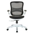 thumbnail image 2 of Chaise de Bureau Riley en Tissu Maillé Noir, 2 of 7