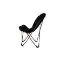 thumbnail image 5 of Chaise pliante papillon Mainstays en tissu micro-suède, noire, 5 of 5