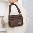 thumbnail image 4 of Premiums Textured Leather Shoulder Crossbody Bag Adjustable Strap Lightweight Spacious Handbag For Travel Work Daily Necessary, 4 of 6