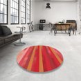 thumbnail image 4 of Ahgly Company Tapis d'Intérieur Lavables en Machine, Rectangle de Transition Orange Vif, 8' x 10', 4 of 7