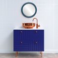 thumbnail image 3 of Miroir Encadré Pasadena - Bleu Royal, 3 of 6