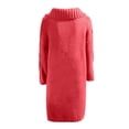 thumbnail image 5 of Women‘s Long Large Classic Cardigans Cable Knit Hood Sweater Oversized Button Duster Coat with Pocket 2024, 5 of 5