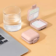 Cagogo Pill Organizer Box, 7 Day Pill Box with Removable Dividers, Portable Travel Pill Case for Vitamins Medication, Daily Weekly Pill Dispenser for Home Office Travel