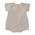 thumbnail image 4 of Summer Rompers For Infant Girls Flying Sleeves Solid Color Pajamas Jumpsuits Triangle Onesie Outfits Pink Infant To Big Kid 18-24M, 4 of 6