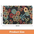 thumbnail image 2 of Modern Green Floral Rug 20x32 Inch - Non-Slip, Washable Area Rug for Entryway, Bedroom, Bathroom, Laundry Room - Small Distressed Accent Floor Carpet, 2 of 5