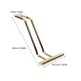 thumbnail image 2 of TABLZONE Repose-Pieds Robuste pour Chaise de Salon en Acier Inoxydable Doré pour un Confort Polyvalent de Chaise de Barbier, 2 of 8