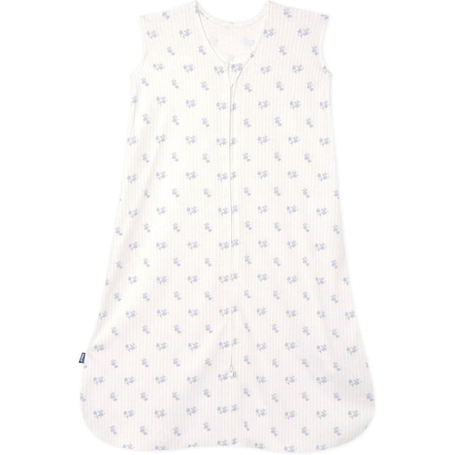 HALO® SleepSack® , Couverture Portable 100 % Coton à Motif floral vintage à Rayures, Gigoteuse Sans Manches pour Bébé avec Fermeture Éclair Inversée à l'Avant pour des Changements de Couche Faciles, Tissu Respirant 0,5 TOG Conçu pour un Sommeil Sécuritaire et Sain pour les Hanches.